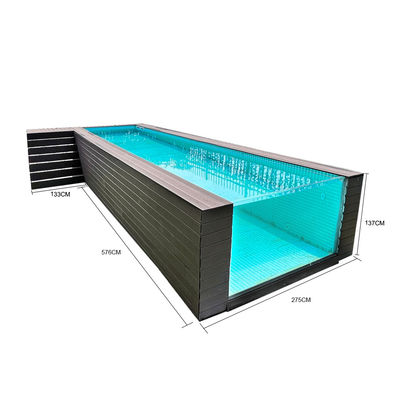 1.2g/cm3 Densité panneau acrylique transparent piscine idéale pour les grandes piscines structurelles