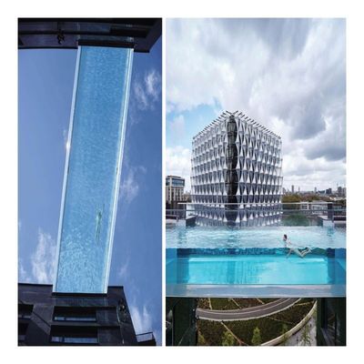 Villa acrylique piscine de 6 pieds de profondeur Balboa contrôlée rectangulaire au-dessus du sol piscine