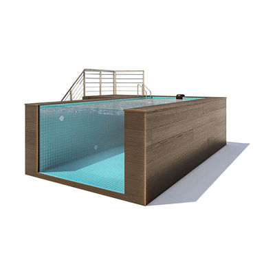 Piscine en plastique pour la conception personnalisée de la piscine dans la cour