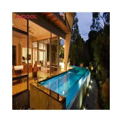 Porte coulissante en verre de la piscine personnalisée moulé en acrylique avec panneau glacé transparent