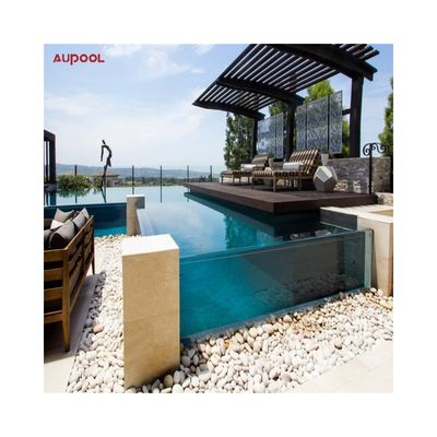Porte coulissante en verre de la piscine personnalisée moulé en acrylique avec panneau glacé transparent