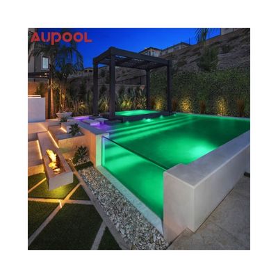 Porte coulissante en verre de la piscine personnalisée moulé en acrylique avec panneau glacé transparent