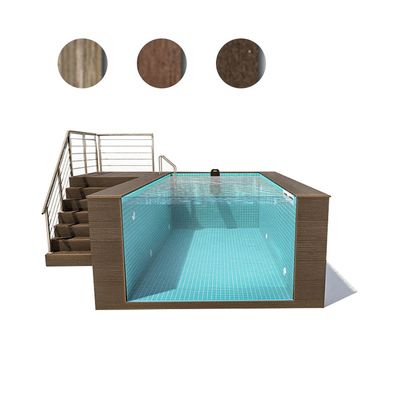Piscine préfabriquée en arrière-cour avec conception infini et pompe à air