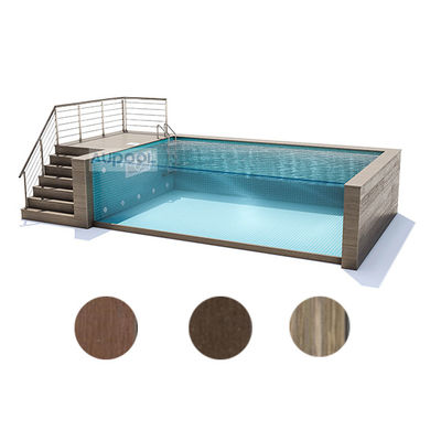 Piscine préfabriquée en verre transparent sur mesure pour les constructeurs de piscines modulaires