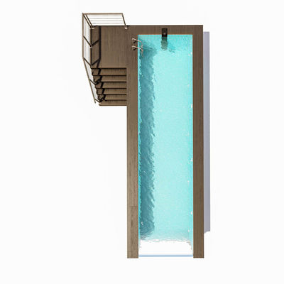 2080 Piscine en fibre de verre acrylique transparente et facile à installer