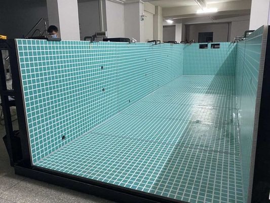 Piscine acrylique sans bordure pour hôtels 43m3 Piscine capacité d'eau 3050KGS Poids net