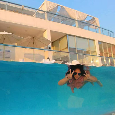 AUPOOL CE approuvé grande piscine en acrylique PMMA extérieure avec accessoires de pompe à air