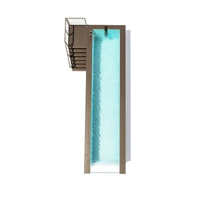 Container préfabriqué portable de 20 pieds, piscine familiale avec acrylique de lucite et densité 1,2 g/cm3