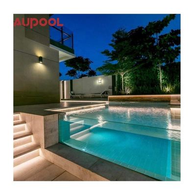 Piscine transparente de 50 mm d'épaisseur claire pour les jardins de l'ambassade sur le toit d'AUPOOL