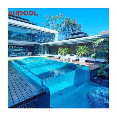 Piscine transparente de 50 mm d'épaisseur claire pour les jardins de l'ambassade sur le toit d'AUPOOL