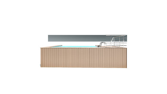 Piscine d'hôtel AUPOOL Piscine modulaire transparente en verre acrylique infinie sans fin 30