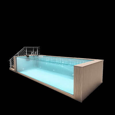 Piscines acryliques transparentes infinies pour gymnases et autres formats