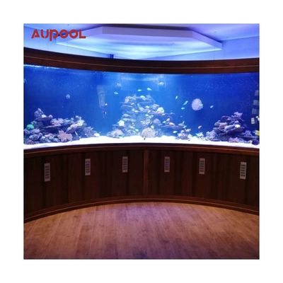 Piscine acrylique transparente pour une transmission lumineuse élevée de 92,5% et une épaisseur de 30 à 950 mm