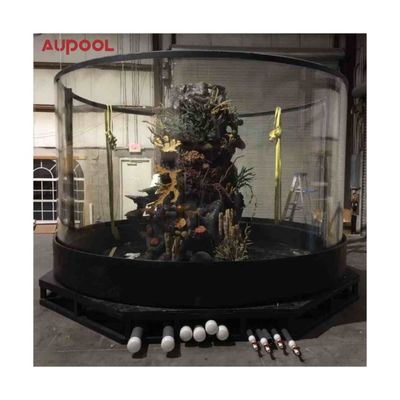 Épaisseur personnalisée verre acrylique plastique transparent piscine piscine en verre acrylique pour eau claire
