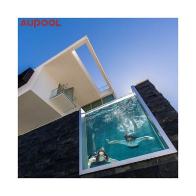 Épaisseur personnalisée verre acrylique plastique transparent piscine piscine en verre acrylique pour eau claire