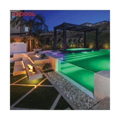 Épaisseur personnalisée verre acrylique plastique transparent piscine piscine en verre acrylique pour eau claire