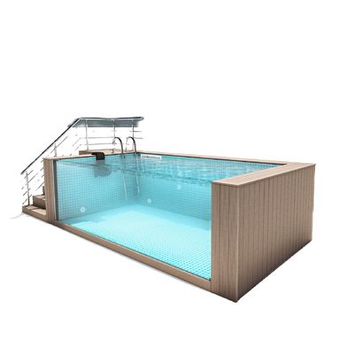 Resort Villa Hotel piscine avec fenêtre de piscine modulaire préfabriquée et 100 mm d'épaisseur
