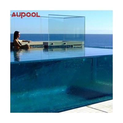 Demande du client piscine sur mesure avec acrylique en plastique en fibre de verre