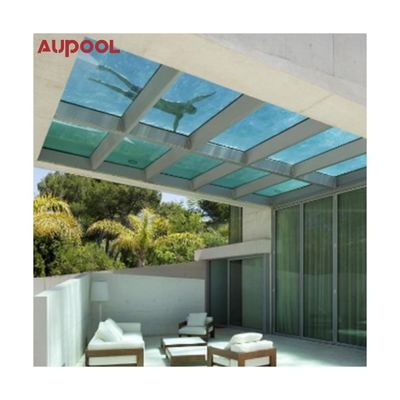 Demande du client piscine sur mesure avec acrylique en plastique en fibre de verre