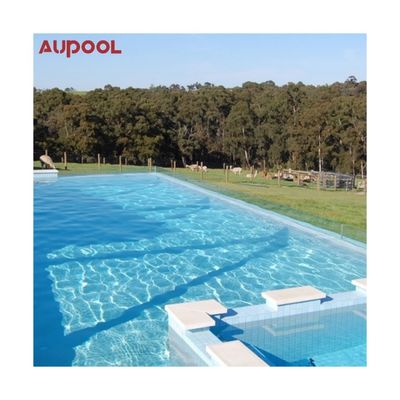 Demande du client piscine sur mesure avec acrylique en plastique en fibre de verre