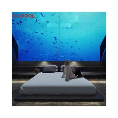 Demande du client piscine sur mesure avec acrylique en plastique en fibre de verre