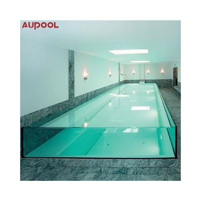 Fenêtre de piscine acrylique personnalisée avec une transmission lumineuse de 93% et une pompe à air