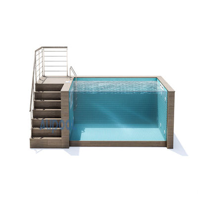 Pompes à air comprises dans la piscine préfabriquée en verre acrylique transparent pour les sports en famille