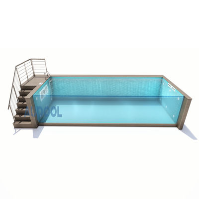 Pompes à air comprises dans la piscine préfabriquée en verre acrylique transparent pour les sports en famille