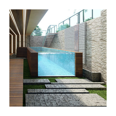 Panneaux de verre de piscine à haute transmission lumineuse pour la sécurité au sol extérieure personnalisée