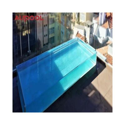 Panneaux de verre de piscine à haute transmission lumineuse pour la sécurité au sol extérieure personnalisée