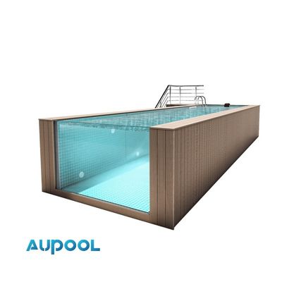 Sports familiaux au-dessus du sol piscine portable sans fin en fibre de verre avec pompe Fliter