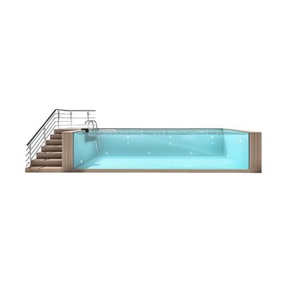 Piscine en conteneur avec transmission lumineuse élevée 92,5% Claire / Transparente