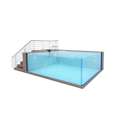 Piscine en conteneur avec transmission lumineuse élevée 92,5% Claire / Transparente