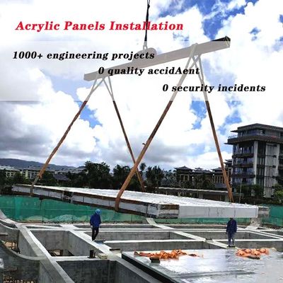 Piscine en acrylique transparente extérieure avec fenêtre résistante aux UV