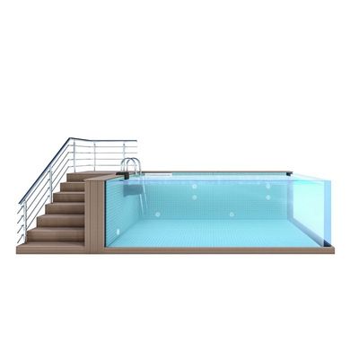 Piscine de gym portable en fibre de verre avec cadre luxueux