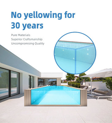Piscine acrylique lucite pour une durabilité et une fonctionnalité de style