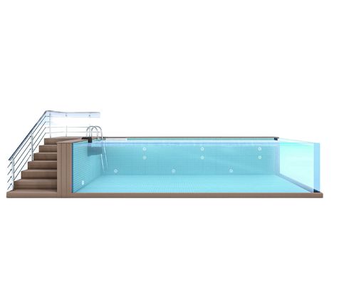 Piscine acrylique lucite pour une durabilité et une fonctionnalité de style