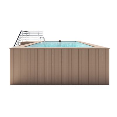 Plaque en bois acrylique en plastique couleur piscine privée de luxe pour la détente en plein air