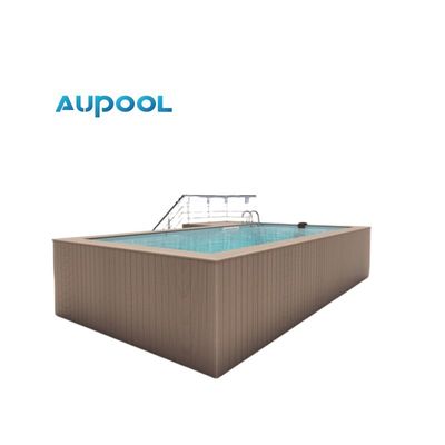 Piscine de conteneur au sol Piscine préfabriquée en tôle d'acier composite et en FRP