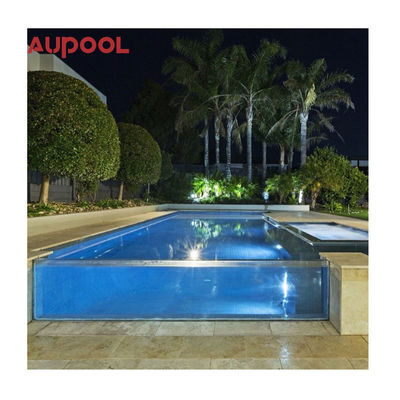 Paroi de piscine en acrylique extérieure avec panneau de verre en acrylique pleinement transparent de 50 mm d'épaisseur à 80 mm