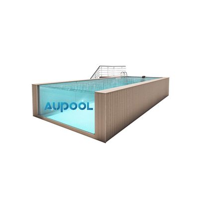 Balcon jardin Aupool Piscine sans fin en plastique polyester transparent