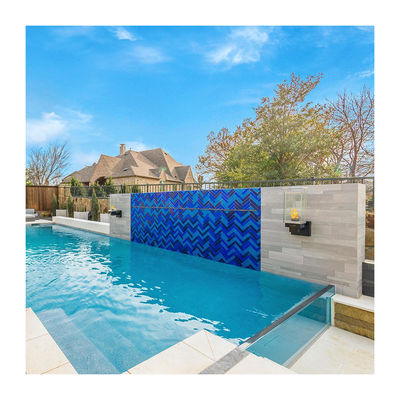 Décoration d'éclairage coloré pour l'extérieur Acrylique de l'eau transparente de descente Taille personnalisée