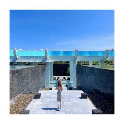 Une piscine en acrylique de 12m Un ajout luxueux à l'hôtel Aupool Spectacular Rooftop
