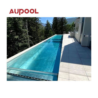 Piscine en verre acrylique Aupool cylindre de tunnel de 50 mm pour la maison de jardin de la station balnéaire