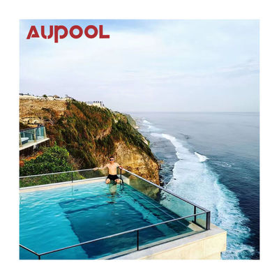 Piscine en verre acrylique Aupool cylindre de tunnel de 50 mm pour la maison de jardin de la station balnéaire