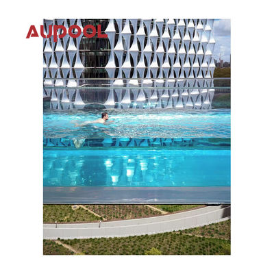 Panneau acrylique en plastique durable Aupool épaisseur transparente coulée Pmma pour piscine