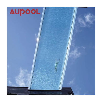 Panneau acrylique en plastique durable Aupool épaisseur transparente coulée Pmma pour piscine