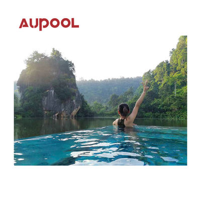 Panneau acrylique en plastique durable Aupool épaisseur transparente coulée Pmma pour piscine