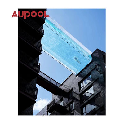 Panneau acrylique en plastique durable Aupool épaisseur transparente coulée Pmma pour piscine