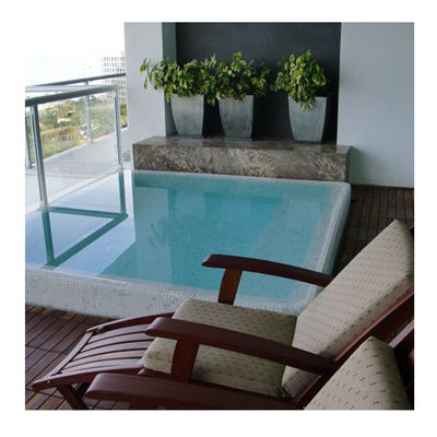 Plaque de verre acrylique personnalisée de 50 mm pour piscine et aquarium